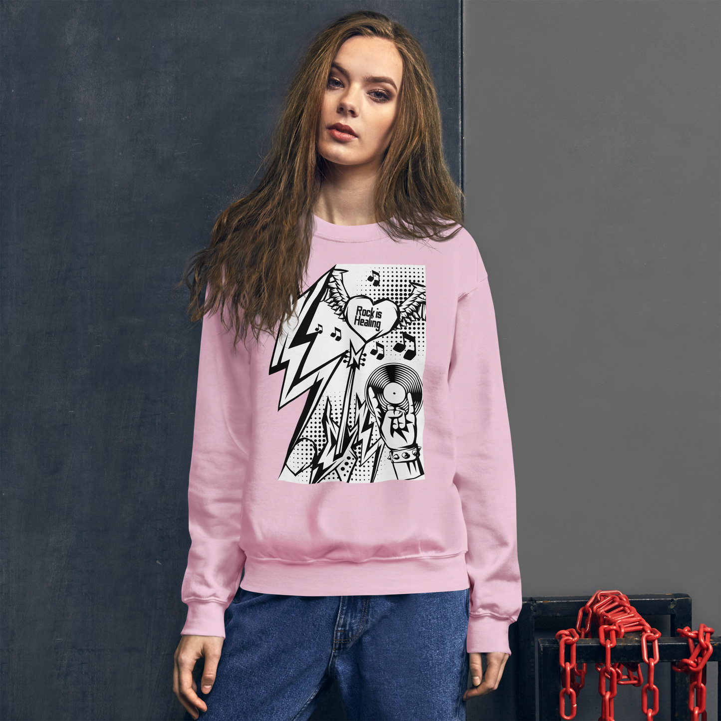 ROCK IS HEALING Unisex Sweatshirt
