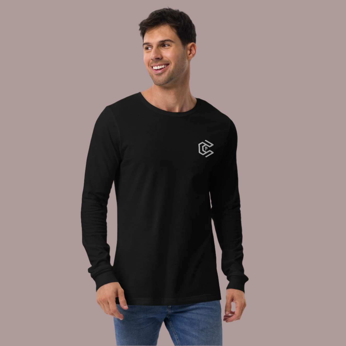 Popular Casual Brand Unisex Long Sleeve Tee